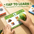 Snuggle Dinosaur Talking Flash Cards - tap to learn close-up