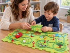 Puzzle Racer Set — building a Forest track together